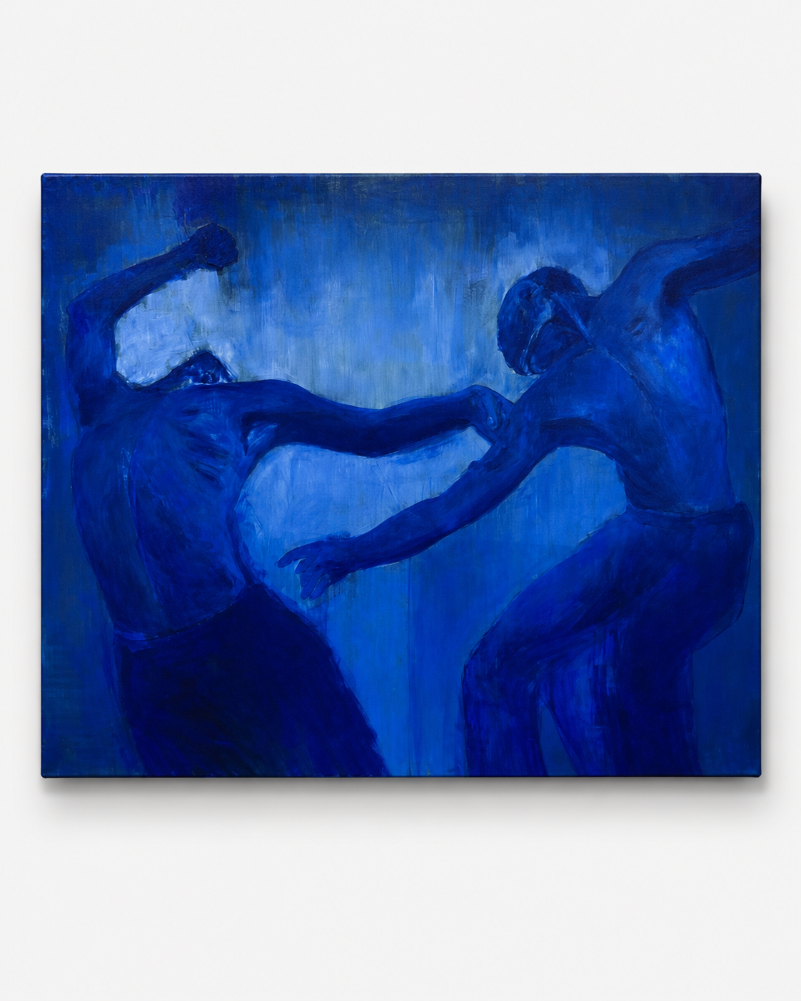 TWO FIGURES IN BLUE
